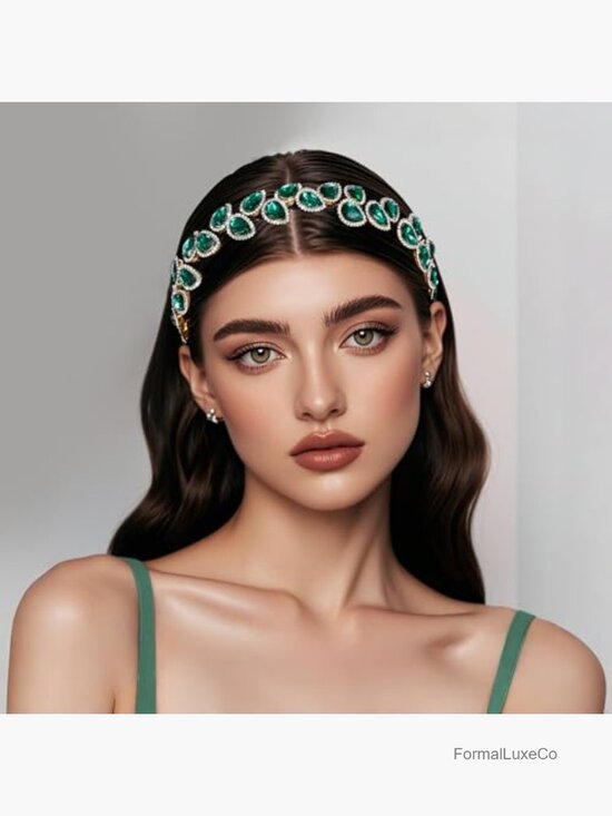 Sparkly Rhinestone Thin Headbands for Women - 2 Pack Crystal Hair Hoops main image 6